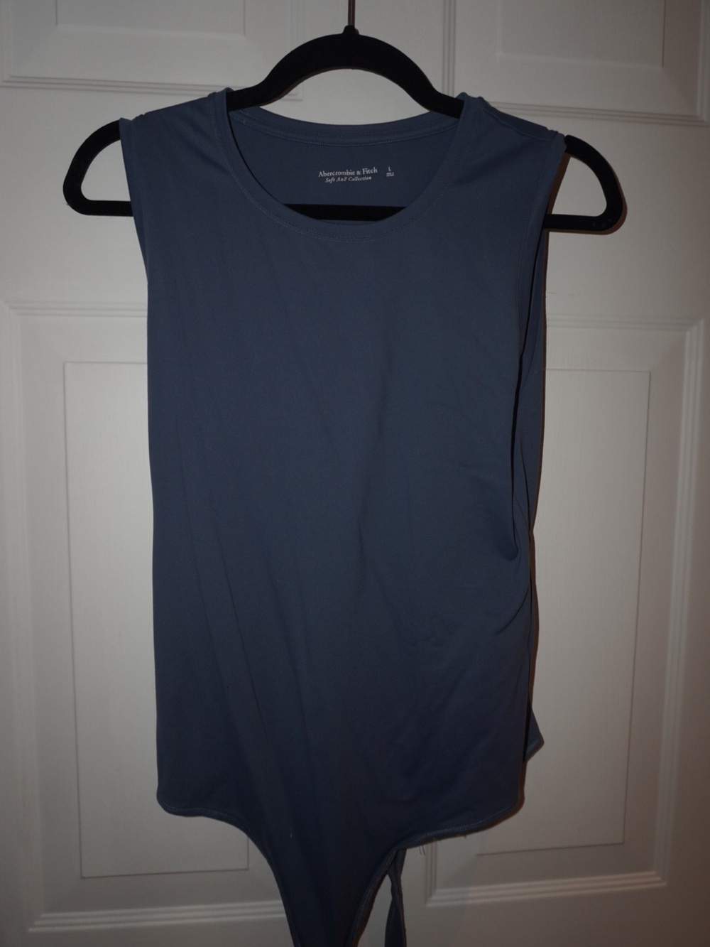 Abercrombie & Fitch Sleeveless Slate Blue Bodysuit Tank